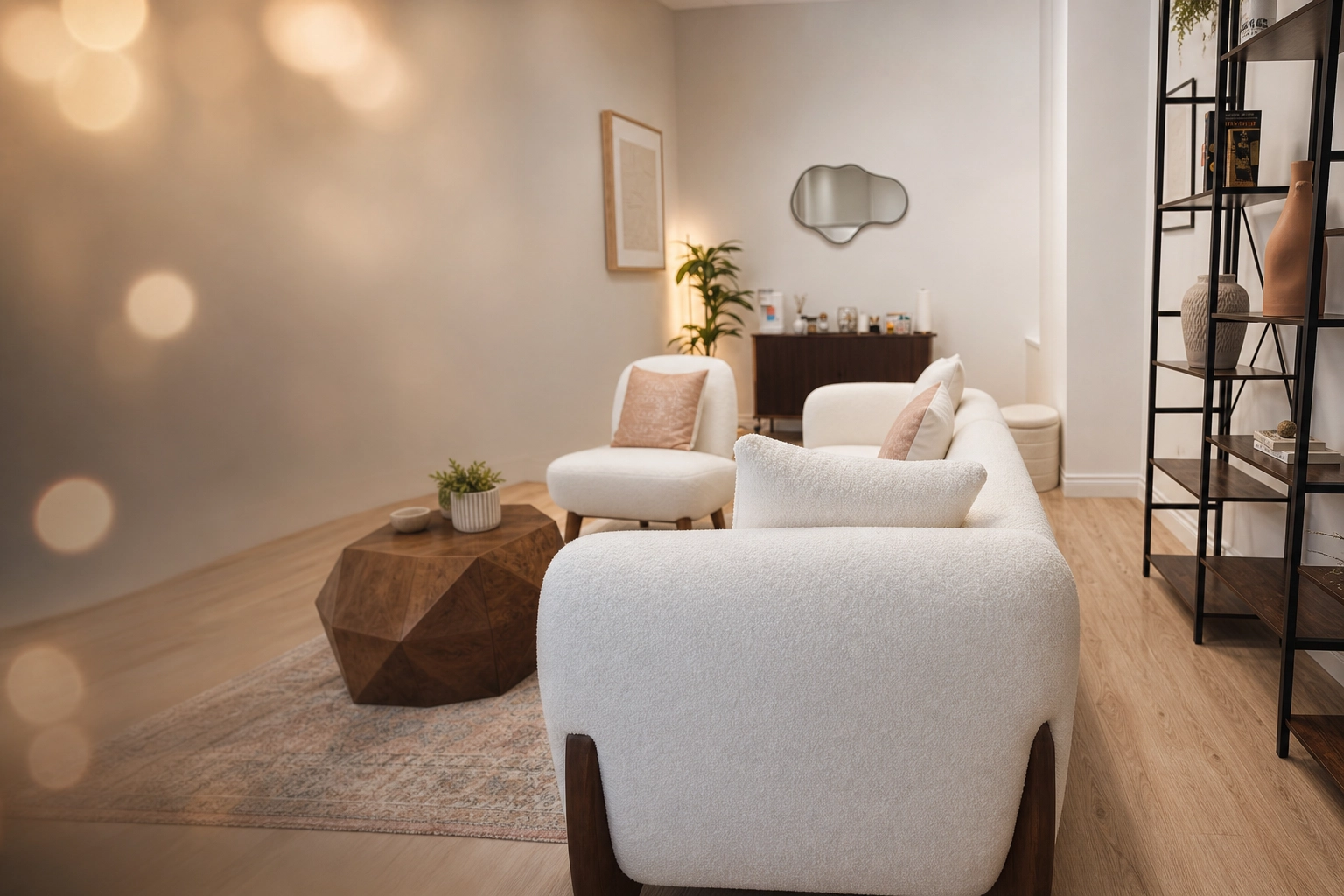 BelMind Therapeia clinic seating area and sofa in Thunder Bay